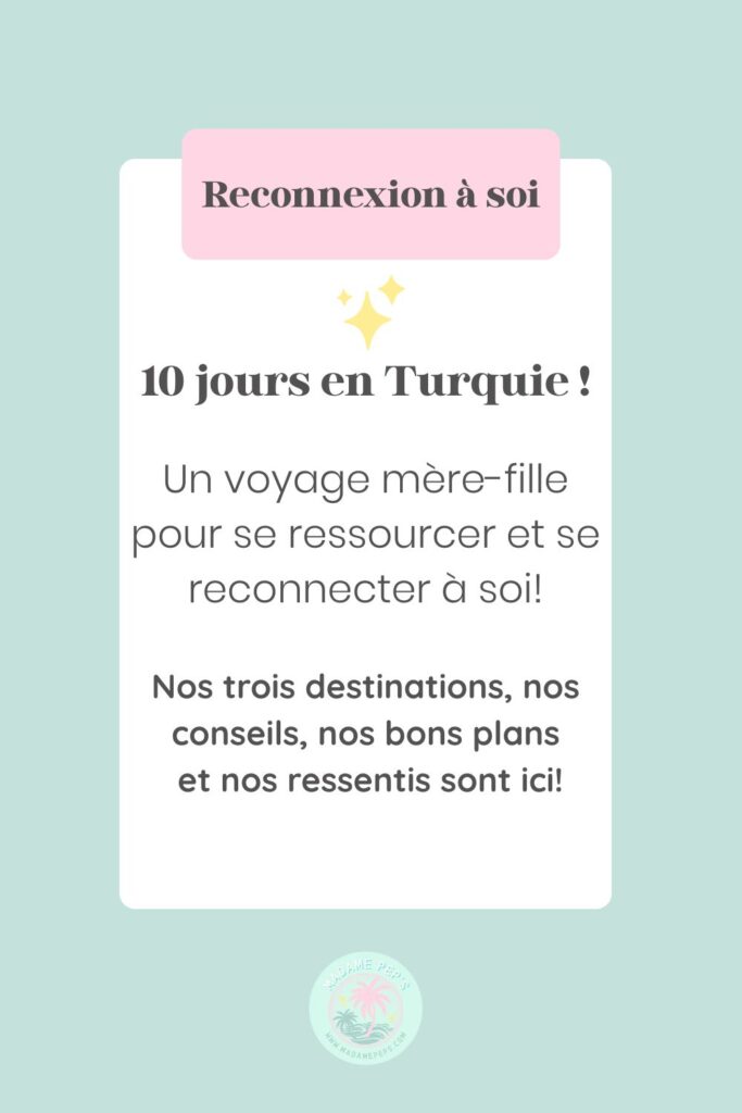 Partir en voyage en Turquie! comment ne plus être en dépendance affective